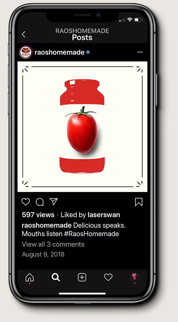 Rao's Homemade Social Ad